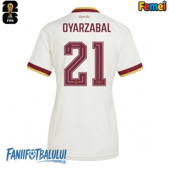 Spania Mikel Oyarzabal #21 Echipament de Fotbal Replică Mondial 2026 Femei Deplasare